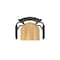 Holland Bar Stool Co Jackie with Arms 30 in. Swivel Bar Stool with Black Wrinkle Finish and Natural Maple Seat 415 - alternate 5